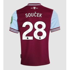 West Ham United Tomas Soucek #28 Hjemmedrakt 2024-25 Kortermet